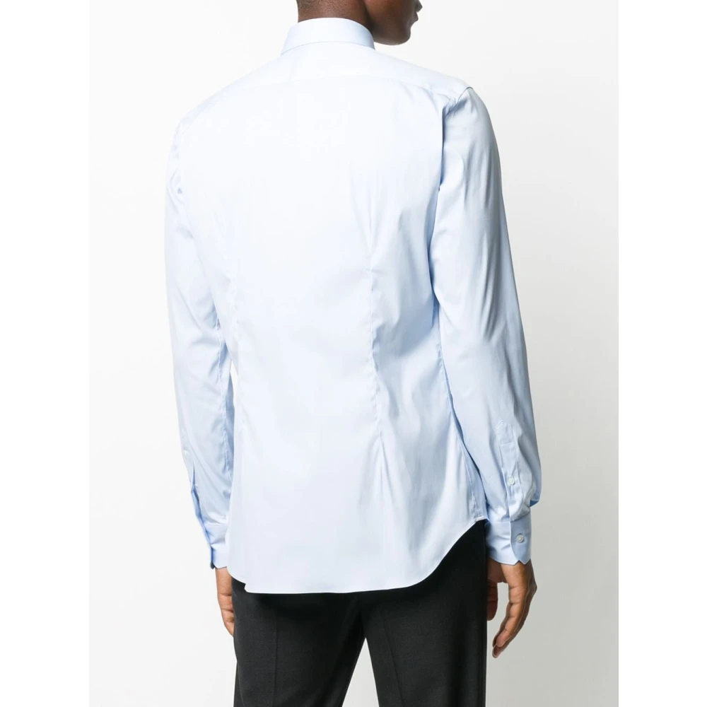 Xacus Slim Fit Katoenen Overhemd Celeste Blue Heren