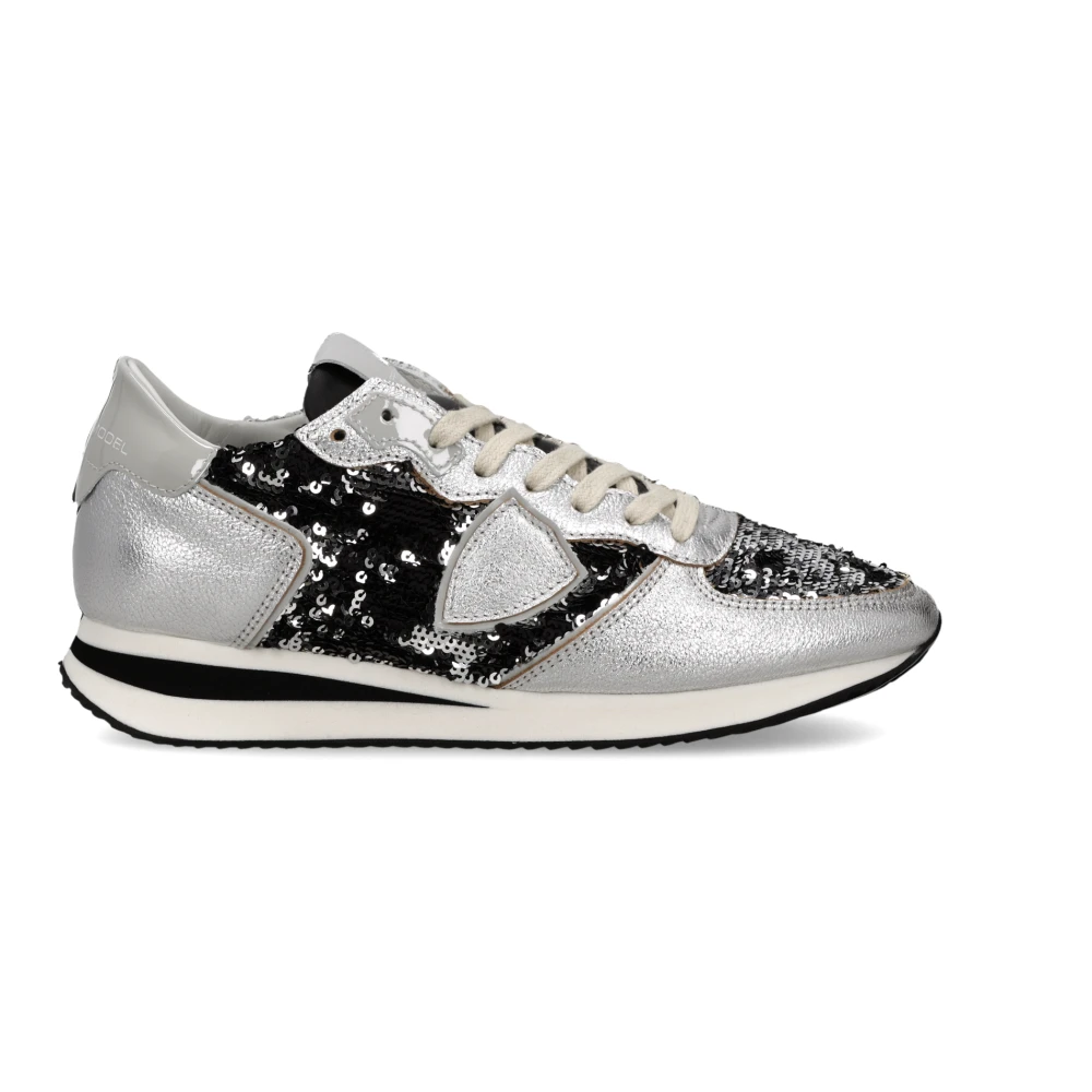 Philippe Model Women's Gray Sneakers, 9 Uk, Trpx Running