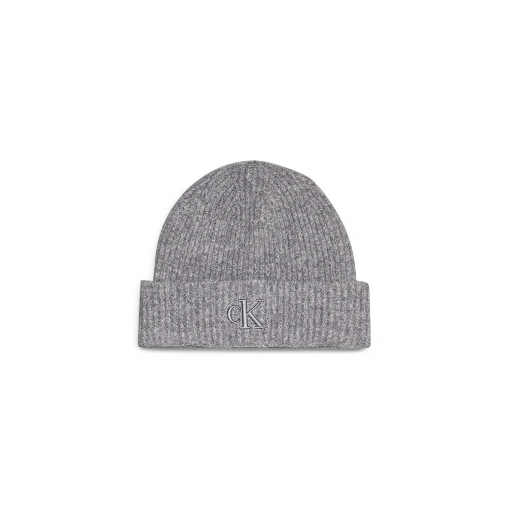 Calvin Klein Chunky Gebreide Logo Pet Gray Dames
