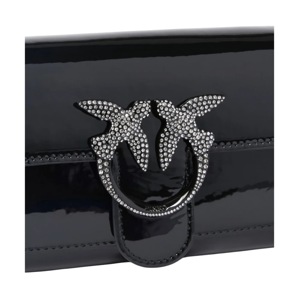 pinko Stijlvolle Leren Tas Black Dames