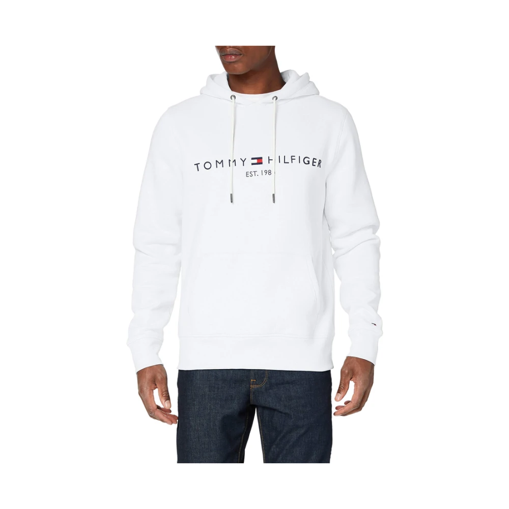 Tommy Hilfiger Men's White Stylish Pullover - Hoodies - S - Sweatshirts & Hoodies