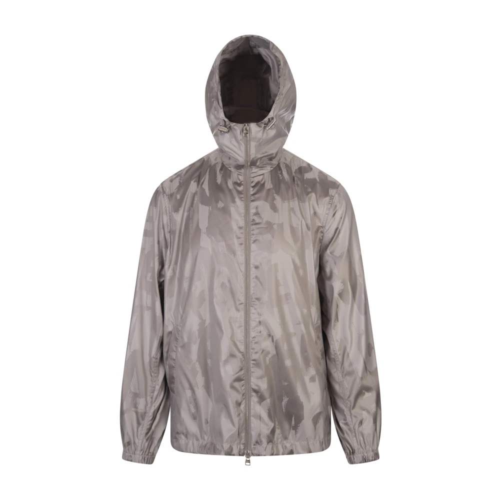 Alexander mcqueen Zilveren Hoodie met Graffiti Jacquard Gray Heren