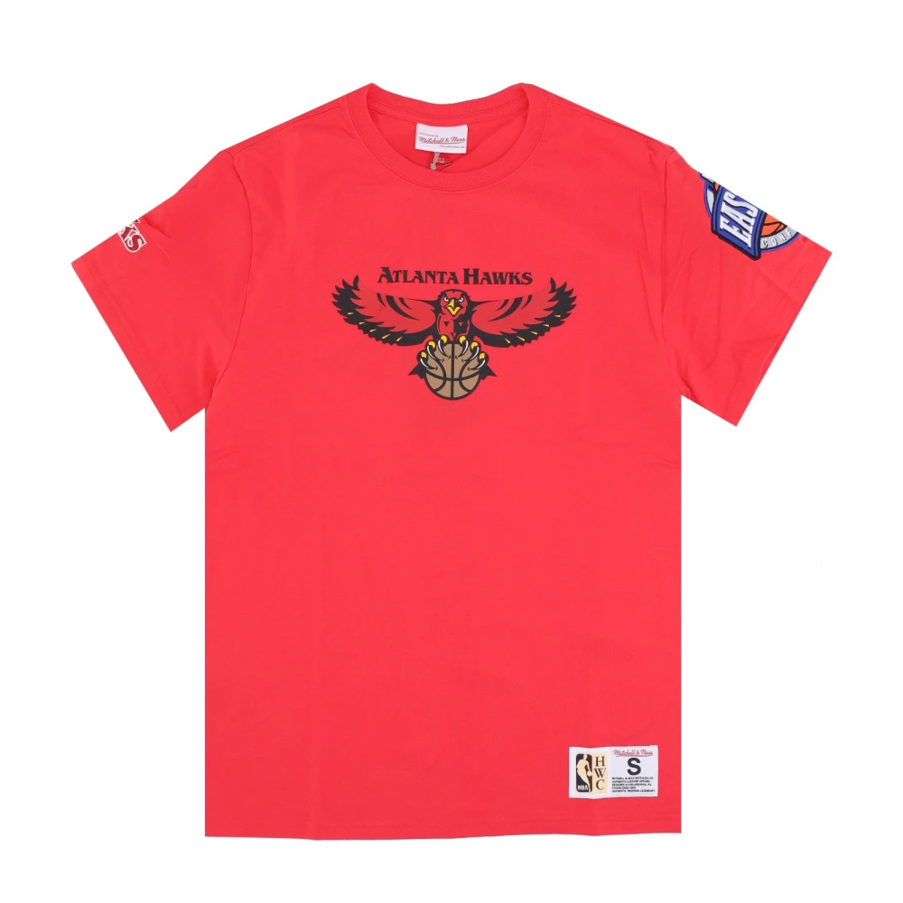 Mitchell & Ness Atlanta Hawks NBA Team T-shirt Red Heren