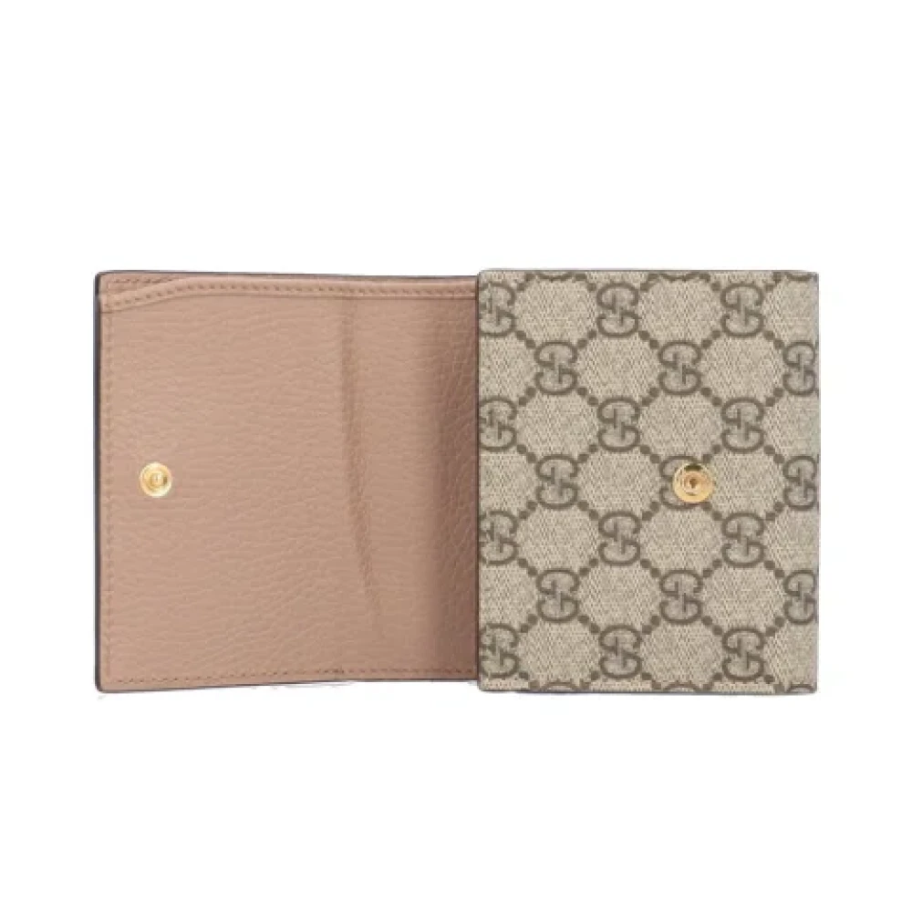 Gucci Vintage Pre-owned Canvas wallets Beige Dames