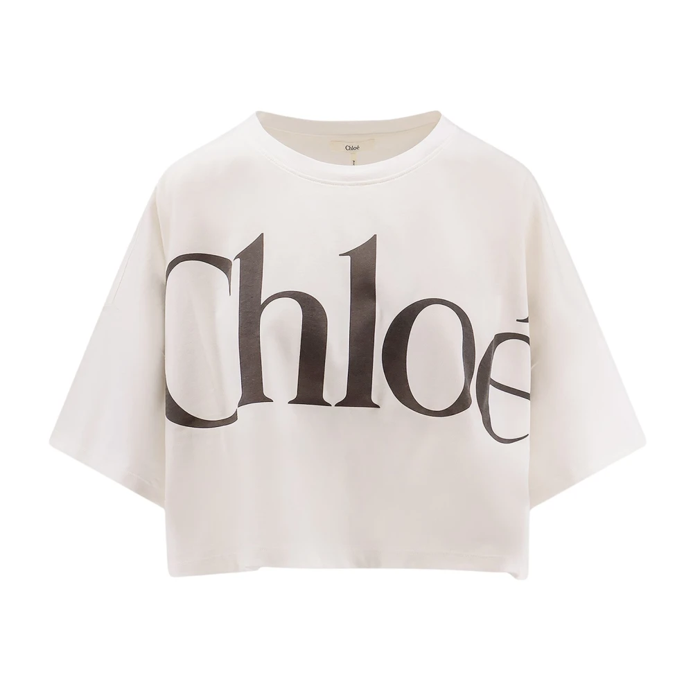 Chloé - Tops > T-Shirts - White - Chloé - Modalova