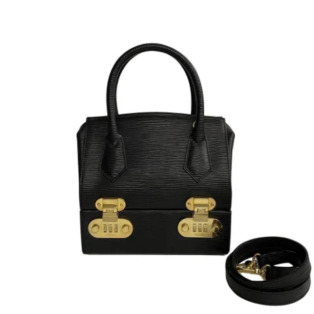 Fendi Vintage Pre-owned Leather handbags Black Dames