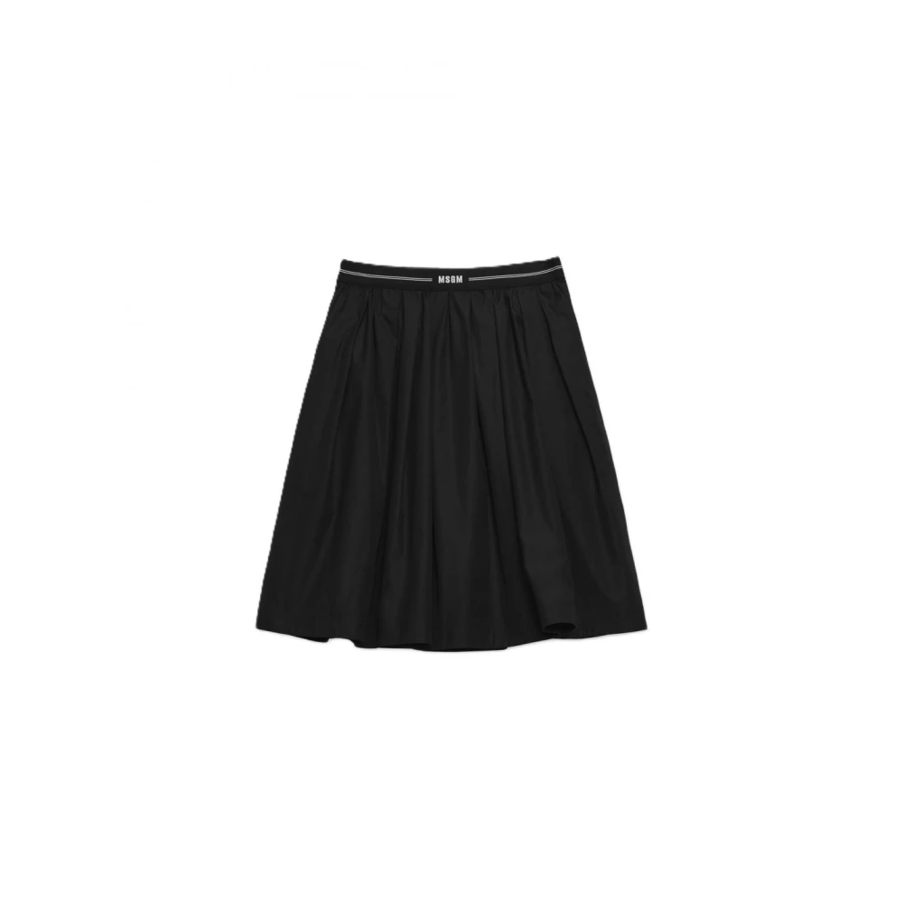 Msgm Katoenen rok voor vrouwen Black Dames