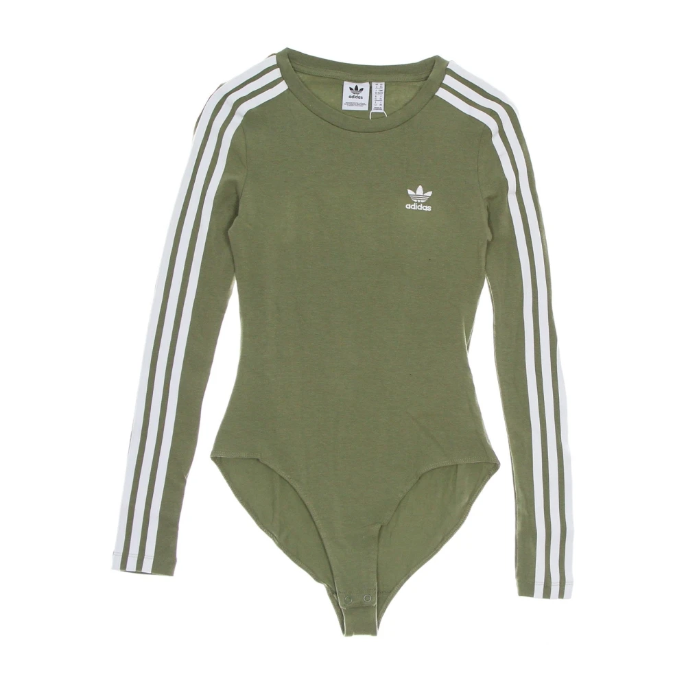 Adidas Groene Orbit Lange Mouwen Bodysuit Green Dames