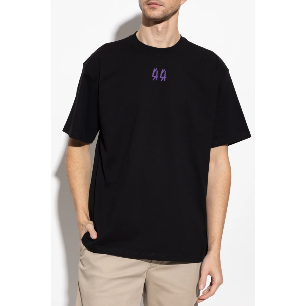 44 Label Group Bedrukt T-shirt Black Heren