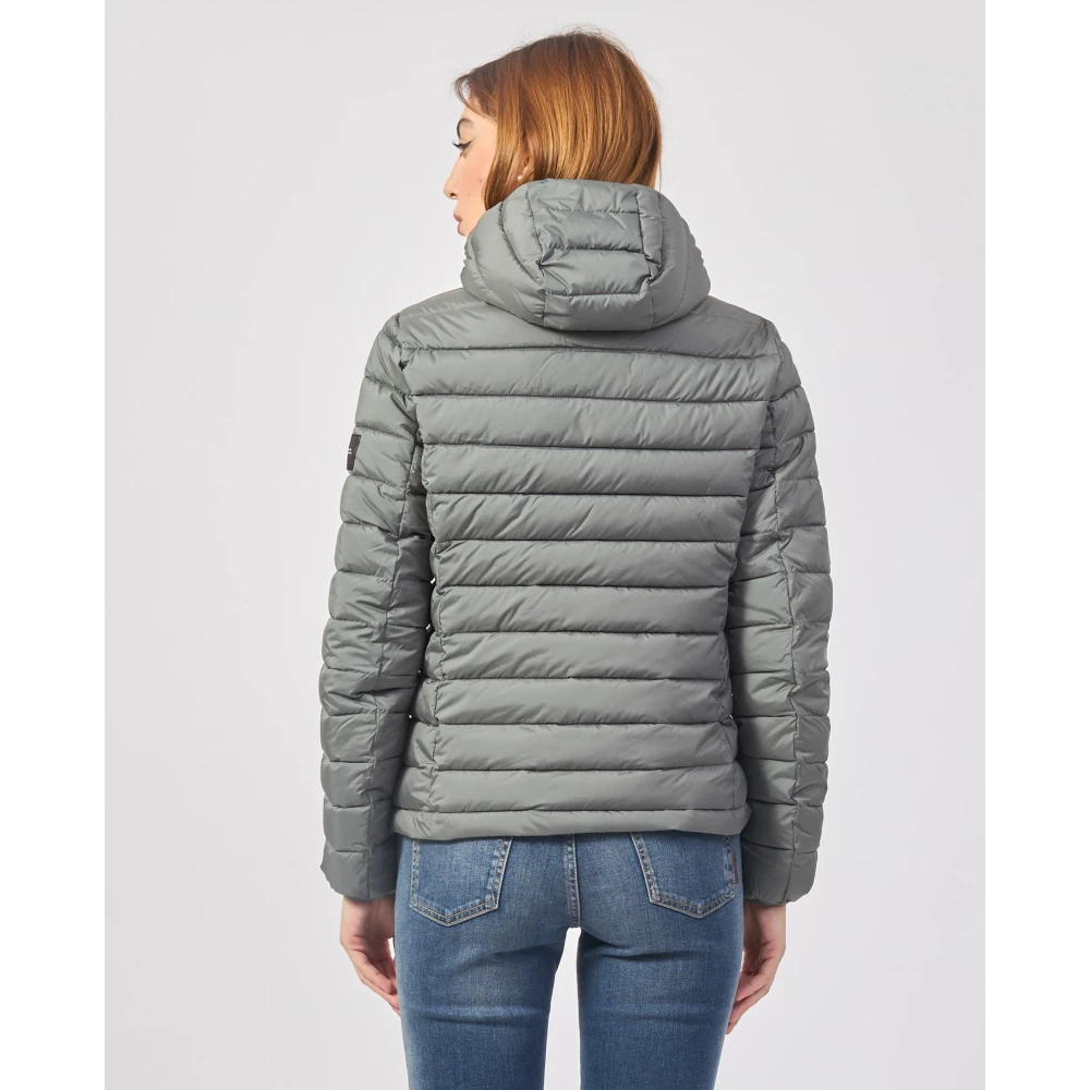 Ecoalf Omkeerbare Grijze Jas Atlantic Stijl Gray Dames