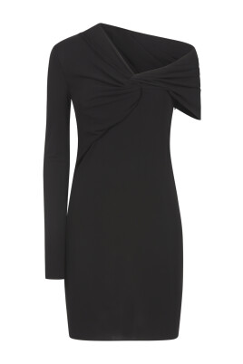 asymmetric-crepe-knit-dress