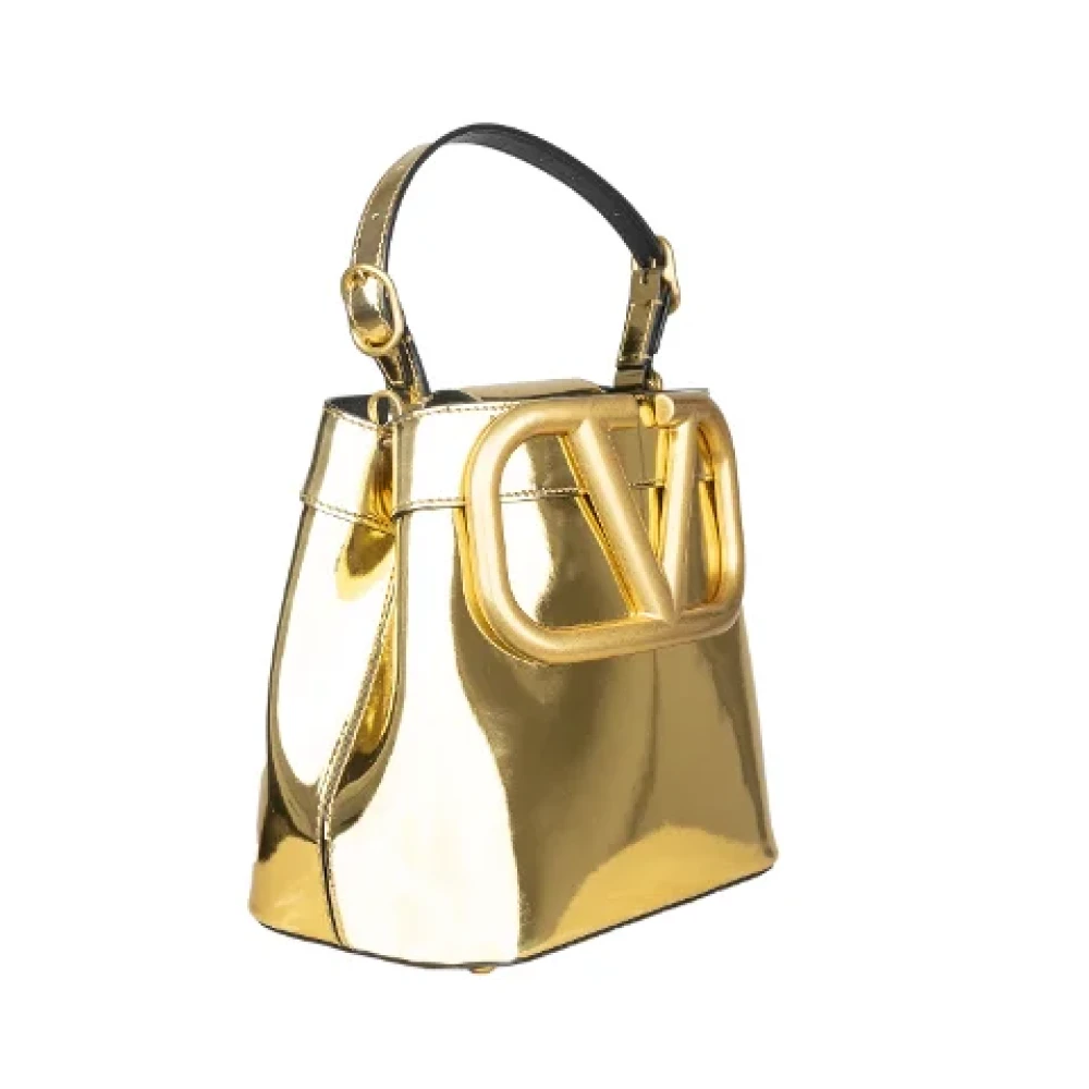 Valentino Vintage Pre-owned Leather handbags Yellow Dames