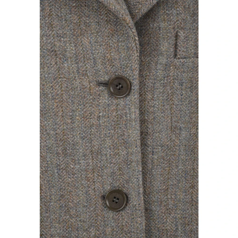 Aspesi Enkelrijige jas Gray Dames