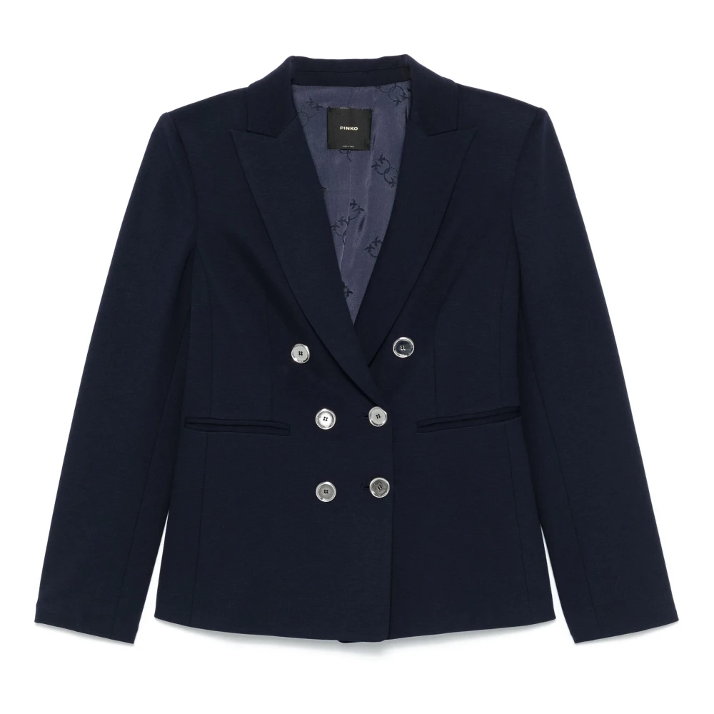 Pinko Blauwe Eclipse Totale Jas Blue Dames