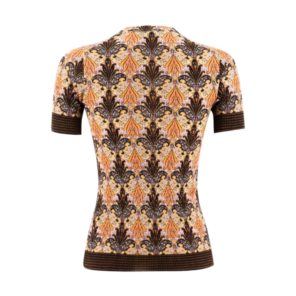 ETRO Dameskleding T-shirts Polos Bruin Aw23 Brown Dames