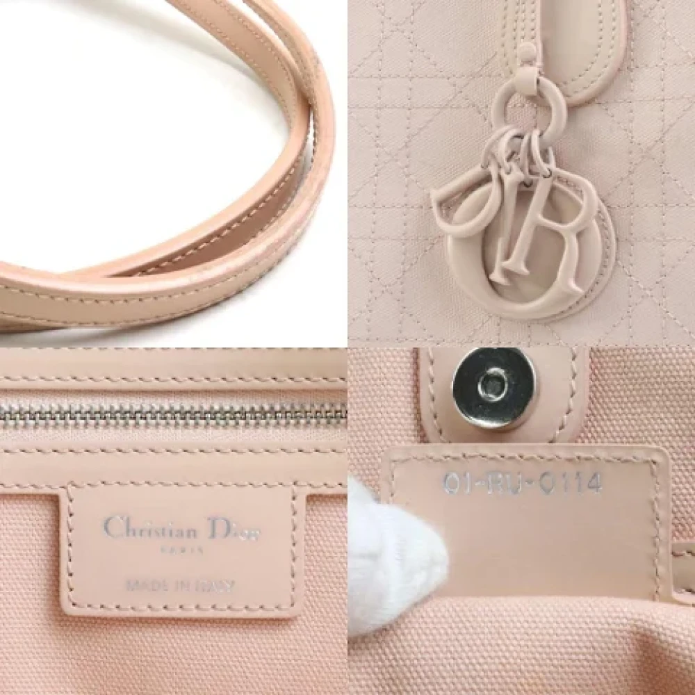Dior Vintage Pre-owned Fabric dior-bags Pink Dames
