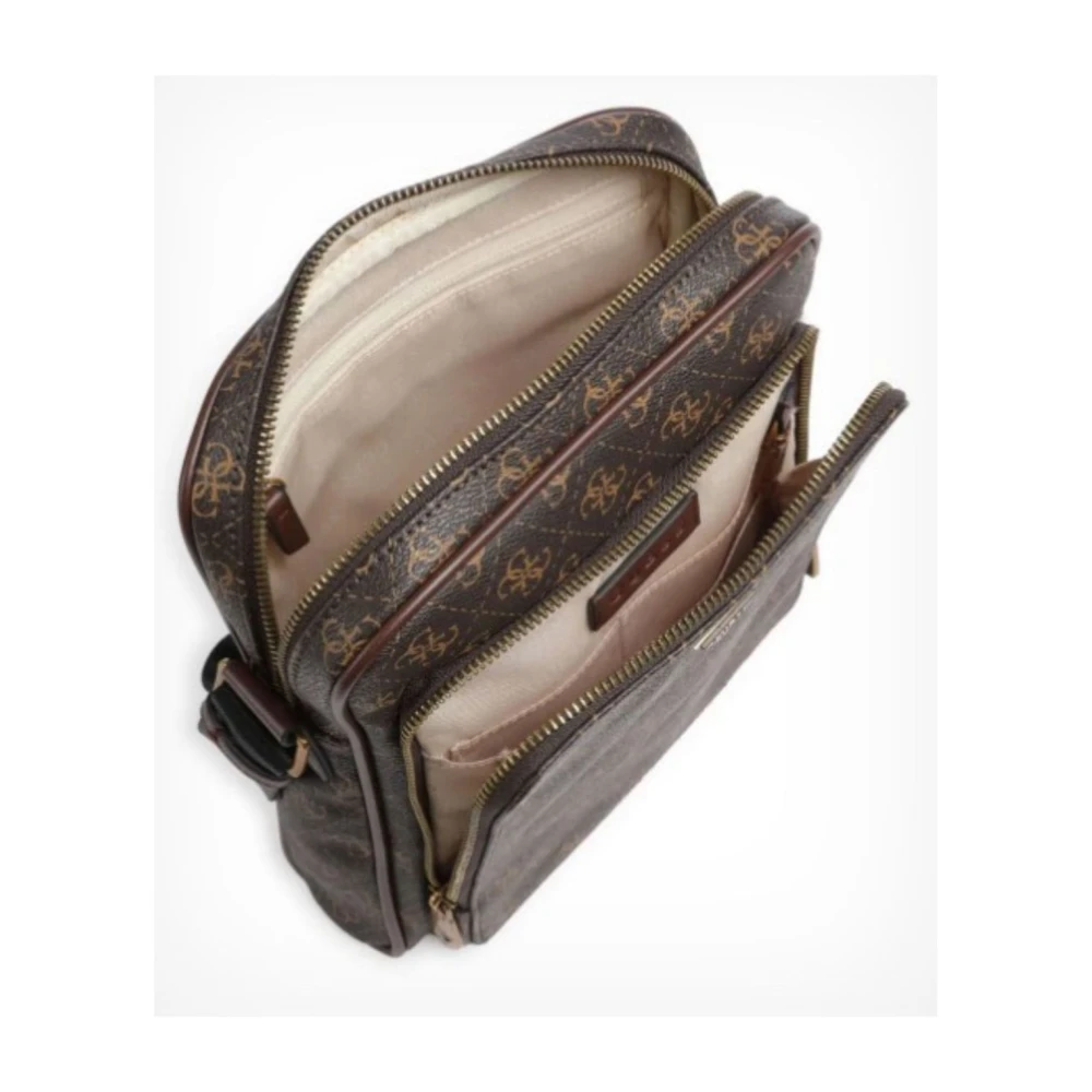 Guess Heren Logo Schoudertas Brown Heren