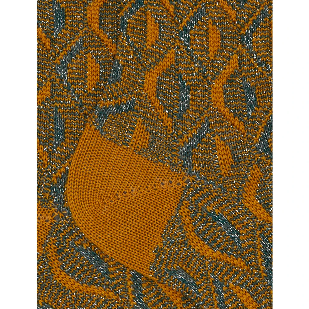 Gallo Korte gele dames en sokken met sprankelend geometrisch motief Multicolor Dames
