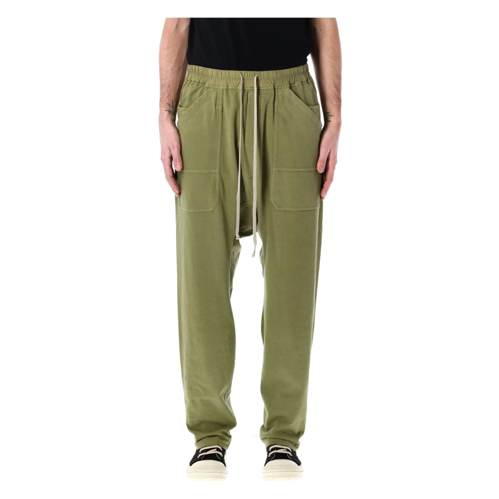 Rick Owens Cargo Trekkoord Broek Salie Aw24 Green Heren