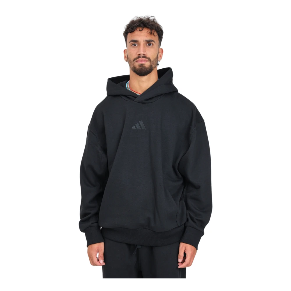 Adidas Zwarte hoodie trui sportieve stijl Black Heren