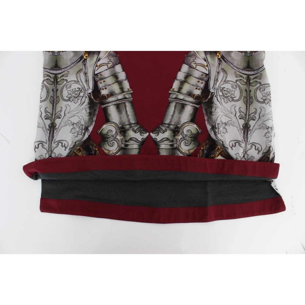 Dolce & Gabbana Middeleeuwse Knight Print Zijden Blouse Multicolor Dames