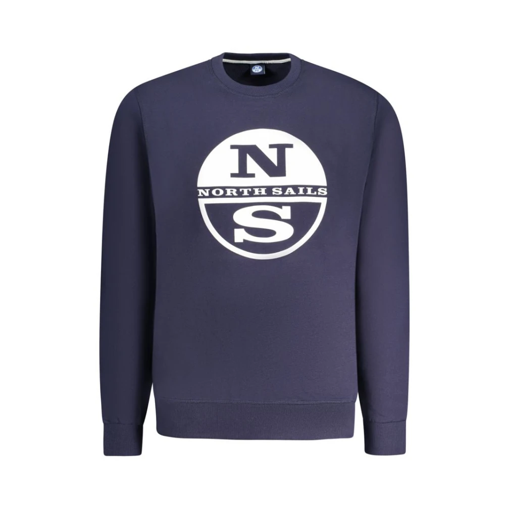 North Sails Men's Blue Cotton Sweater