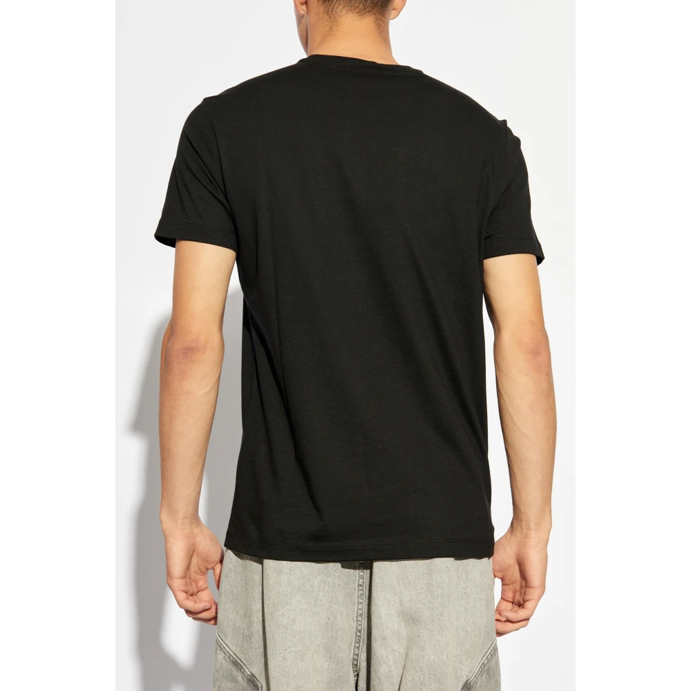 Versace T-shirt met Medusa-hoofd Black Heren