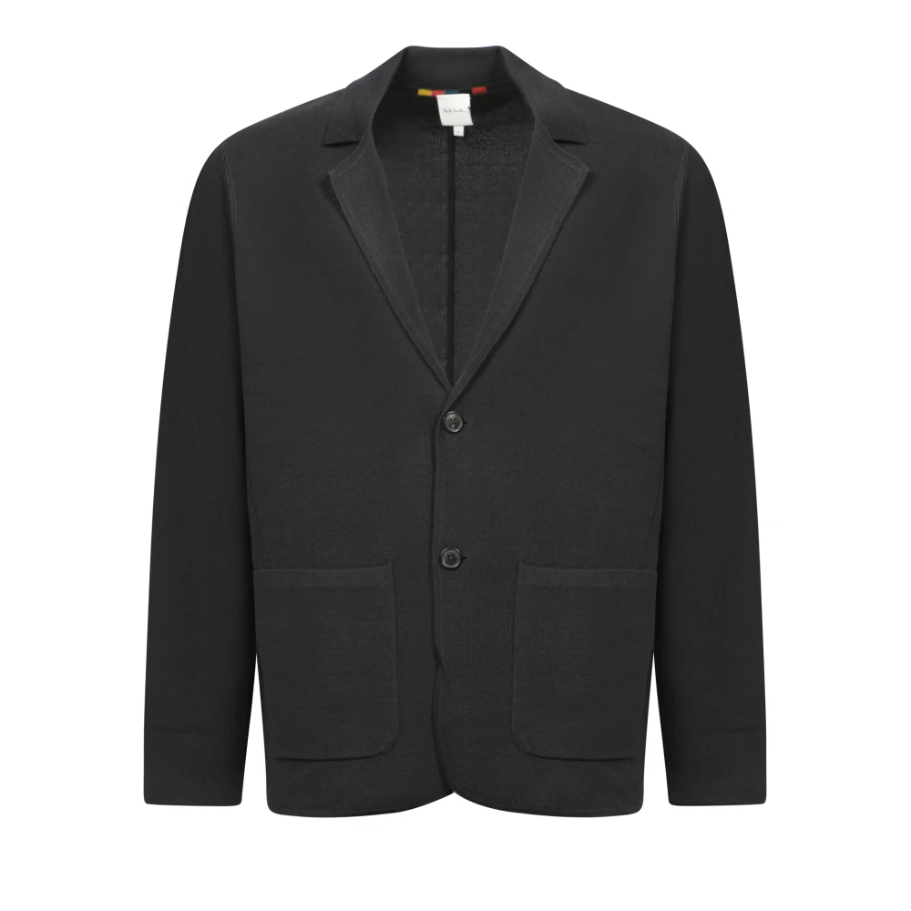 PS By Paul Smith Luxe Blauwe Merinowollen Trui Blue Heren