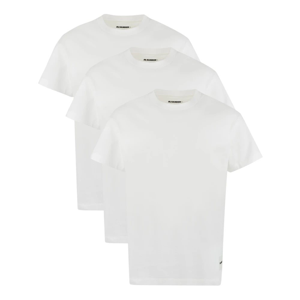 Jil Sander Set van drie biologisch katoenen T-shirts White Heren