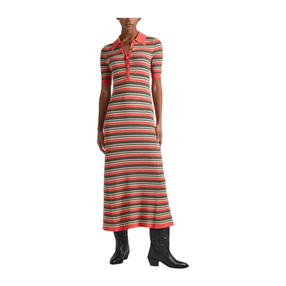 Pepe Jeans Gestreepte Gabriella Jurk Multicolor Dames