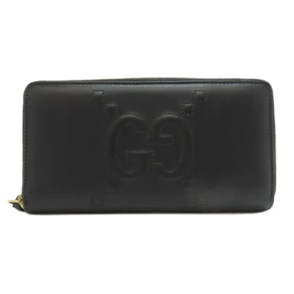 Gucci Vintage Pre-owned Leather wallets Black Dames