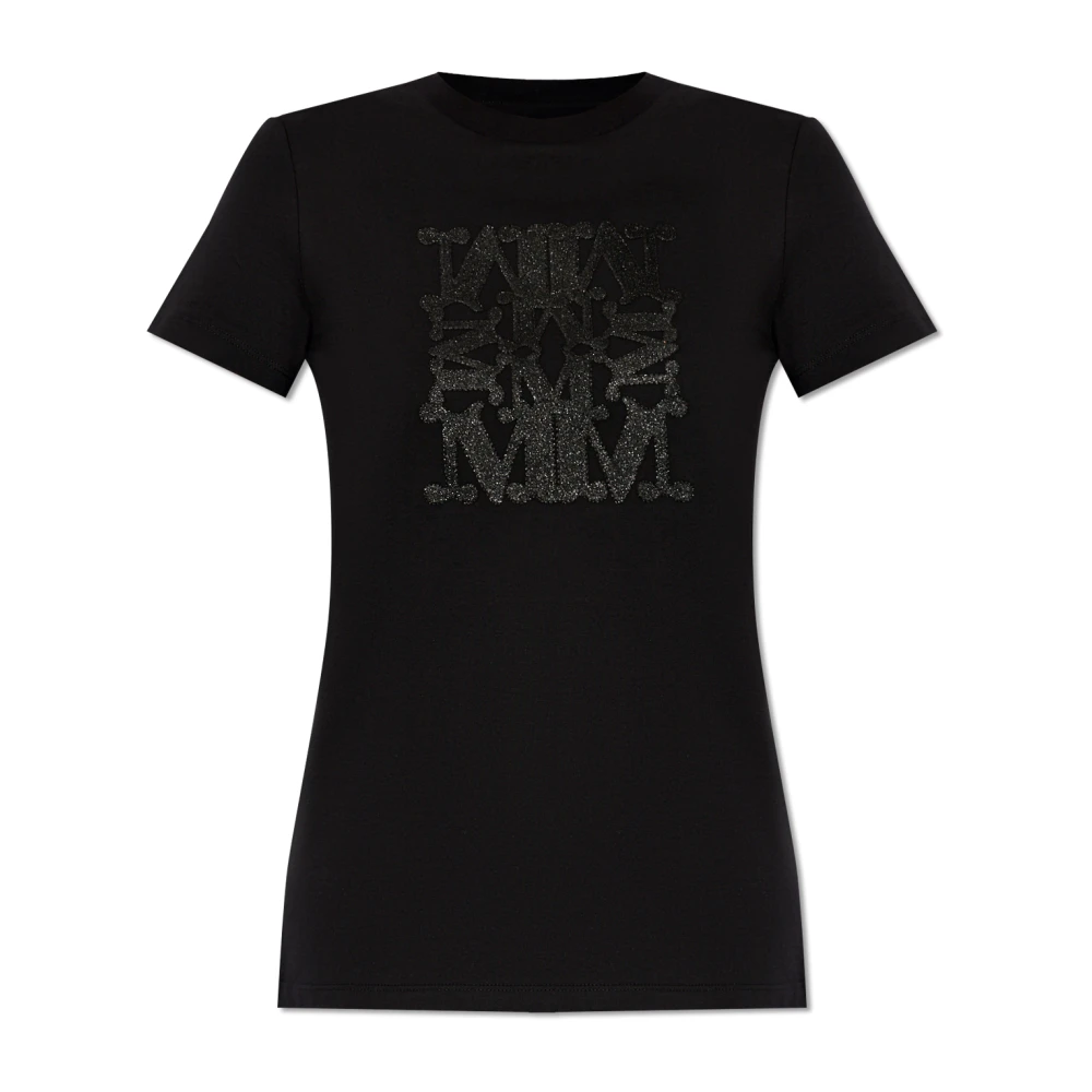 Max Mara Zwarte T-shirts en Polos Black Dames