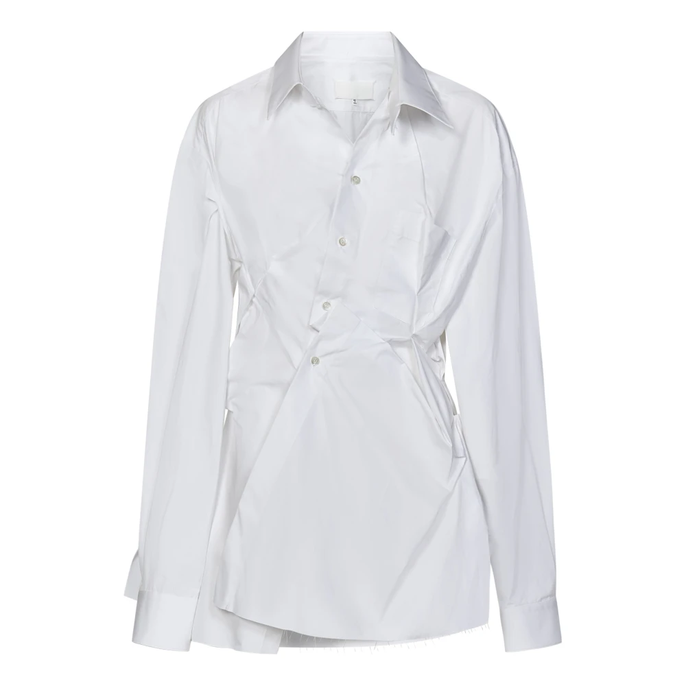 Maison Margiela Witte Overhemd Klassieke Stijl White Dames