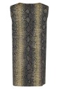 robe-sans-manches-imprime-python-vert