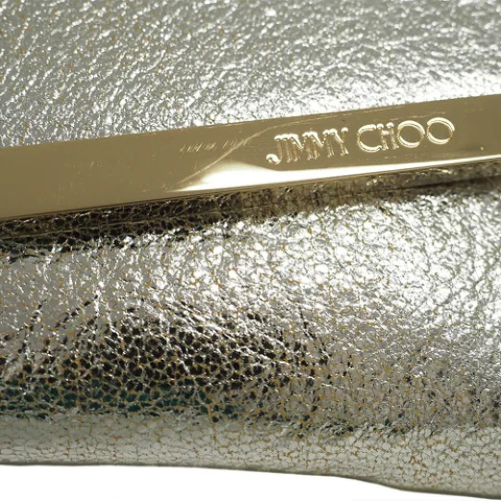 Jimmy Choo Pre-owned Leather shoulder-bags Beige Dames