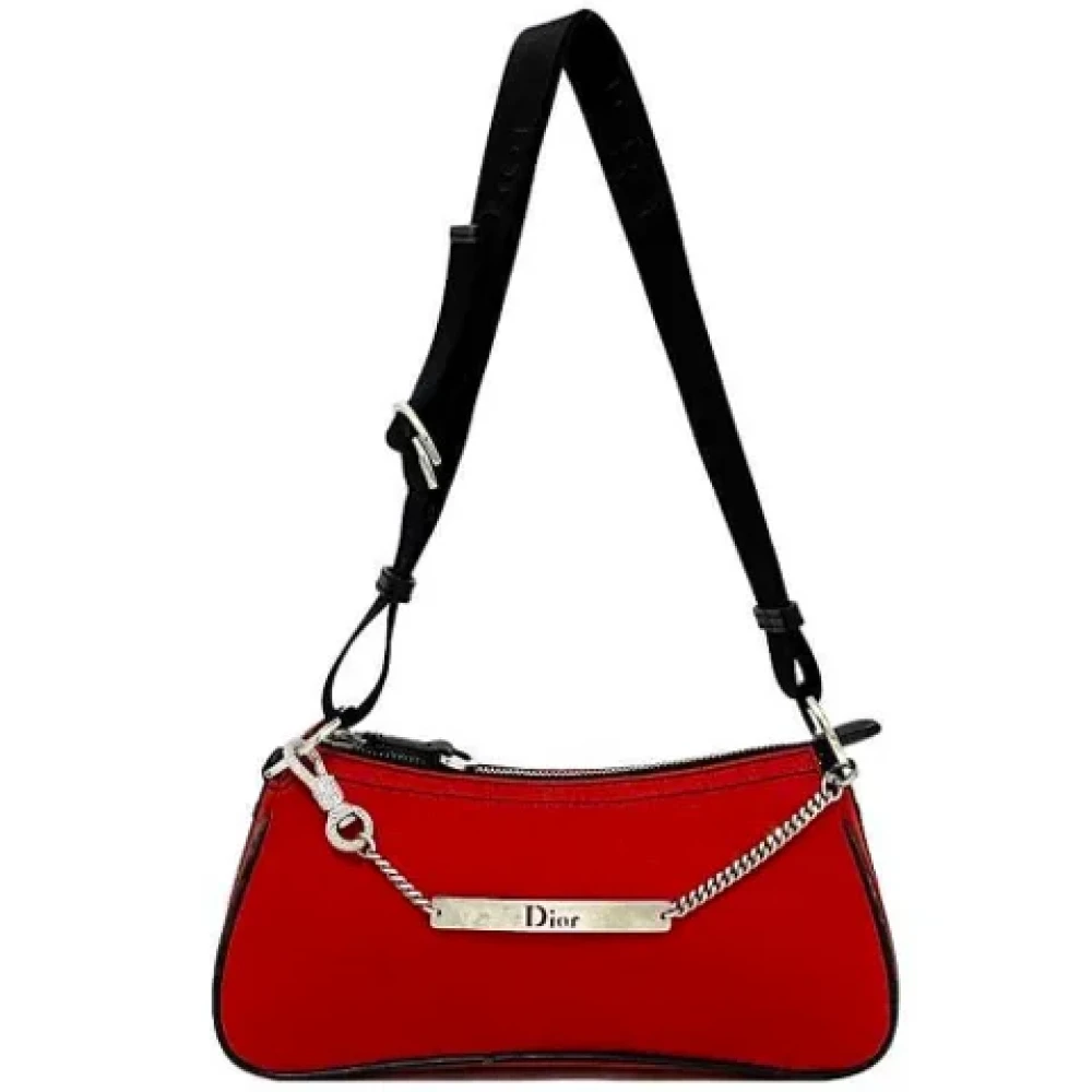 Dior Vintage Pre-owned Fabric dior-bags Red Dames