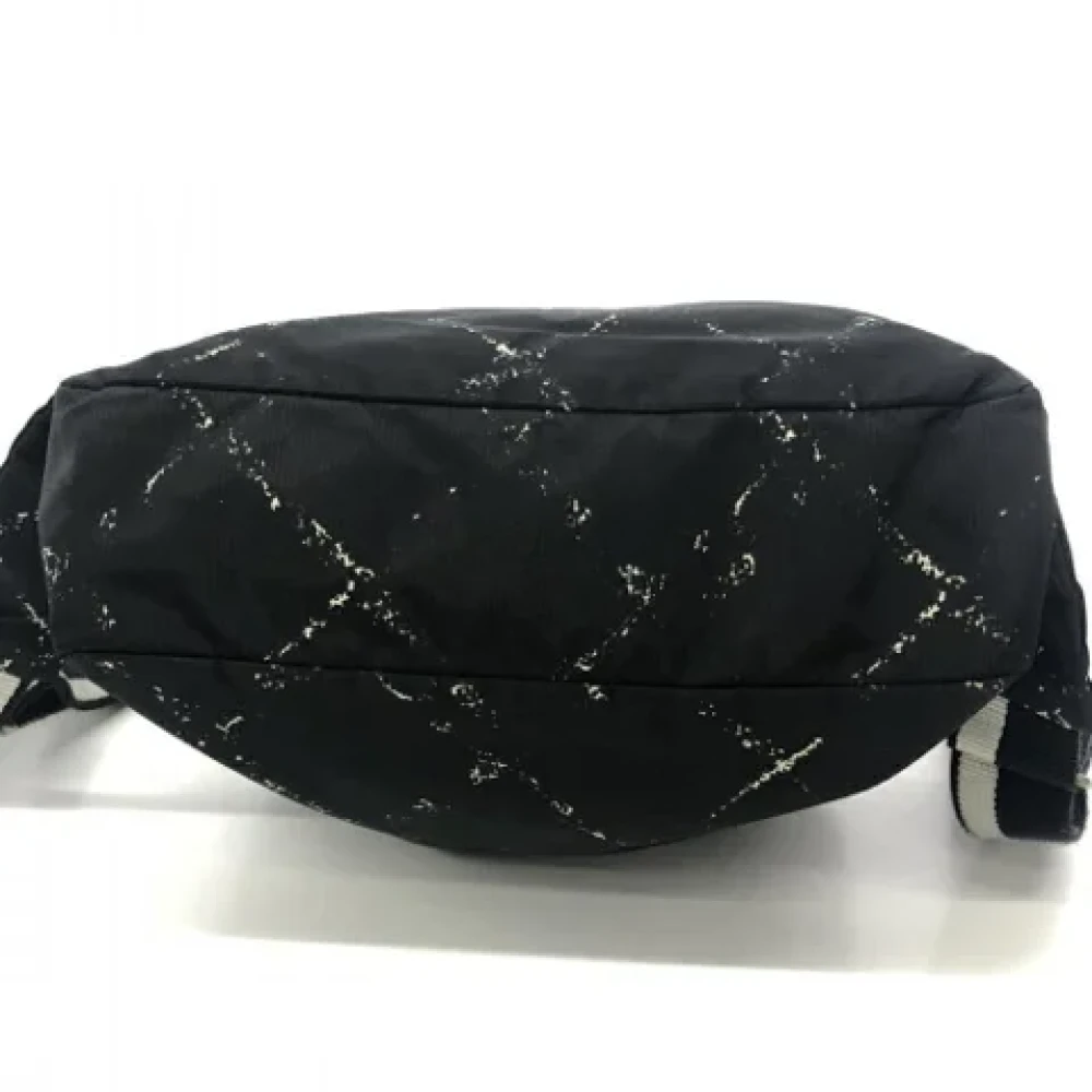 Chanel Vintage Pre-owned Fabric shoulder-bags Black Dames