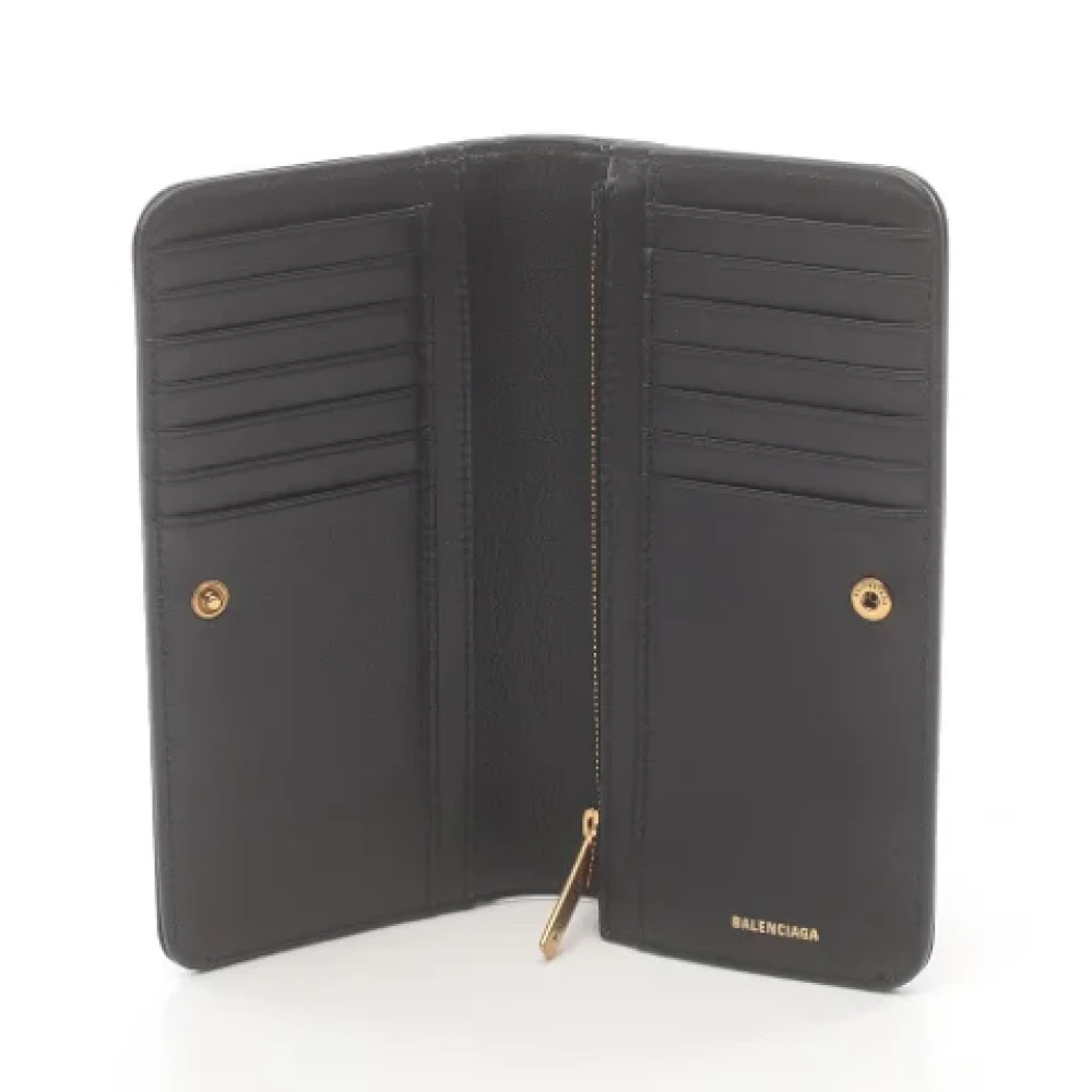 Balenciaga Vintage Pre-owned Leather wallets Black Dames