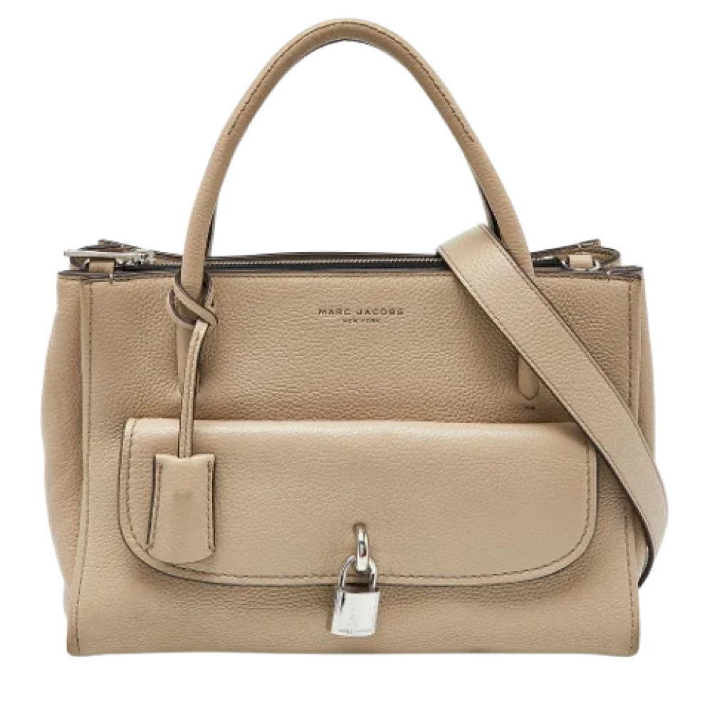 Marc Jacobs Pre-owned Leather totes Beige Dames