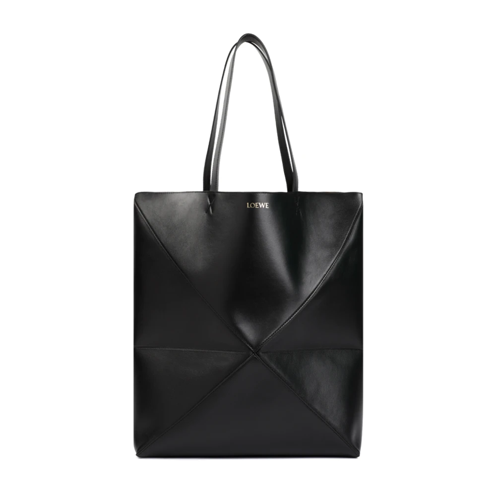 Loewe Puzzle Fold Large Tote Tas Black Heren