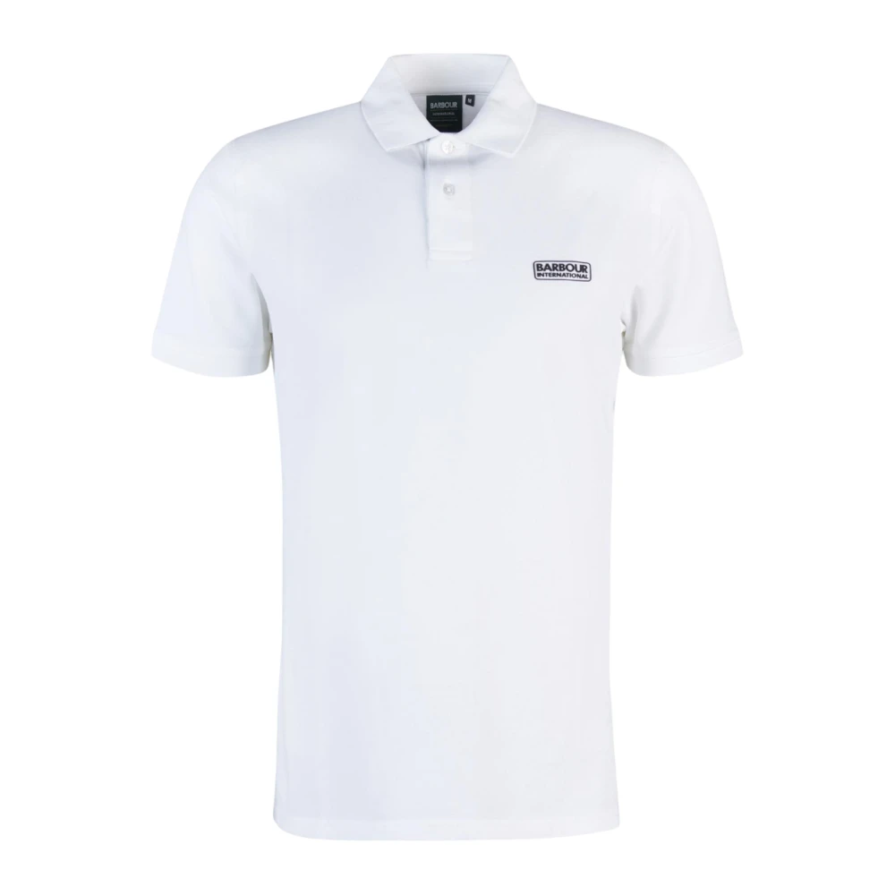 Barbour Essential Polo White Heren