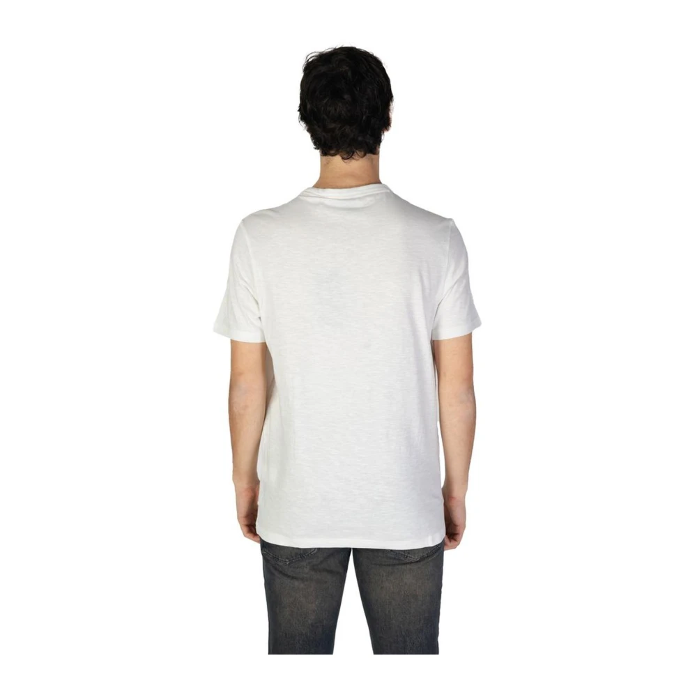 Hugo Boss Witte Katoenen Crew Neck T-Shirt White Heren