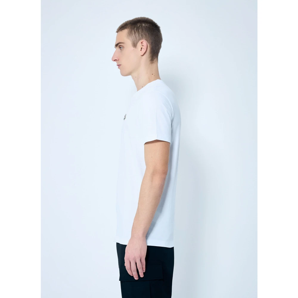 Moncler Set van drie logo patch T-shirts White Heren