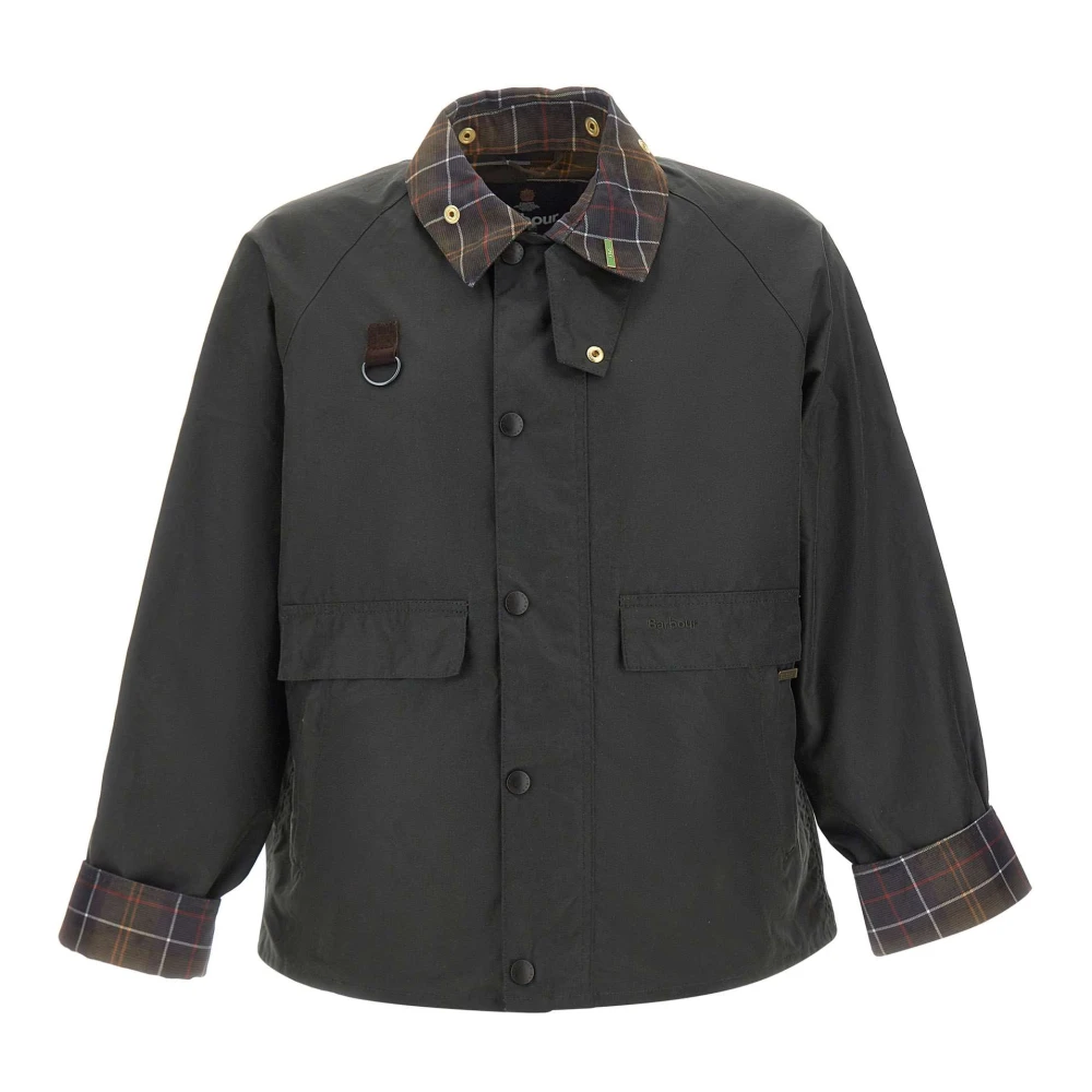 Barbour , Light Jackets, Male, Green, M, Icons Spey Wax