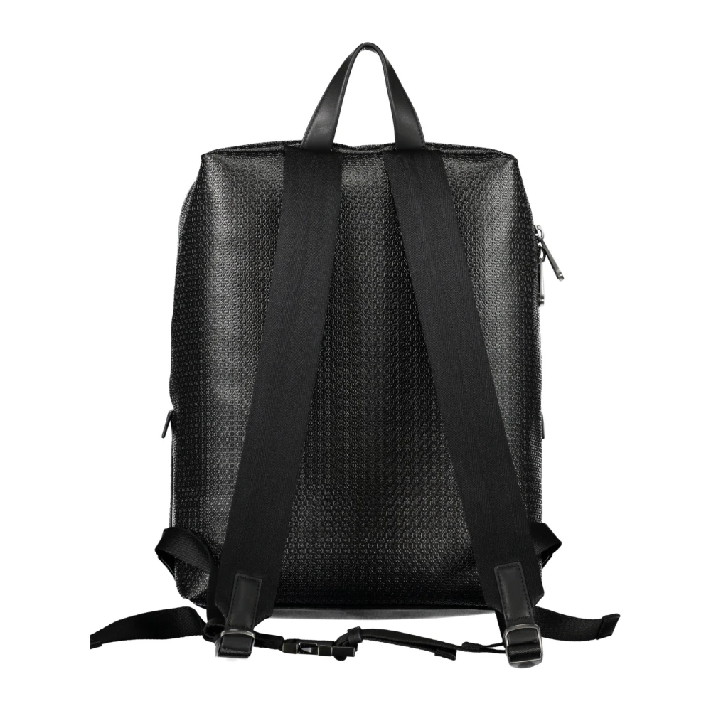Calvin Klein Zwarte Heren Rugzak met Laptopvak Black Heren