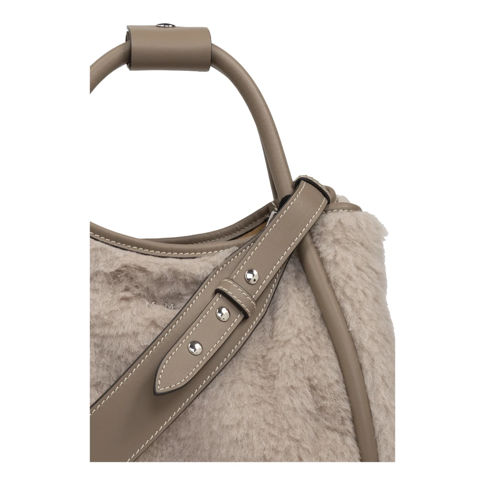 Max Mara Tas Marine Klein in shopper stijl Beige Dames