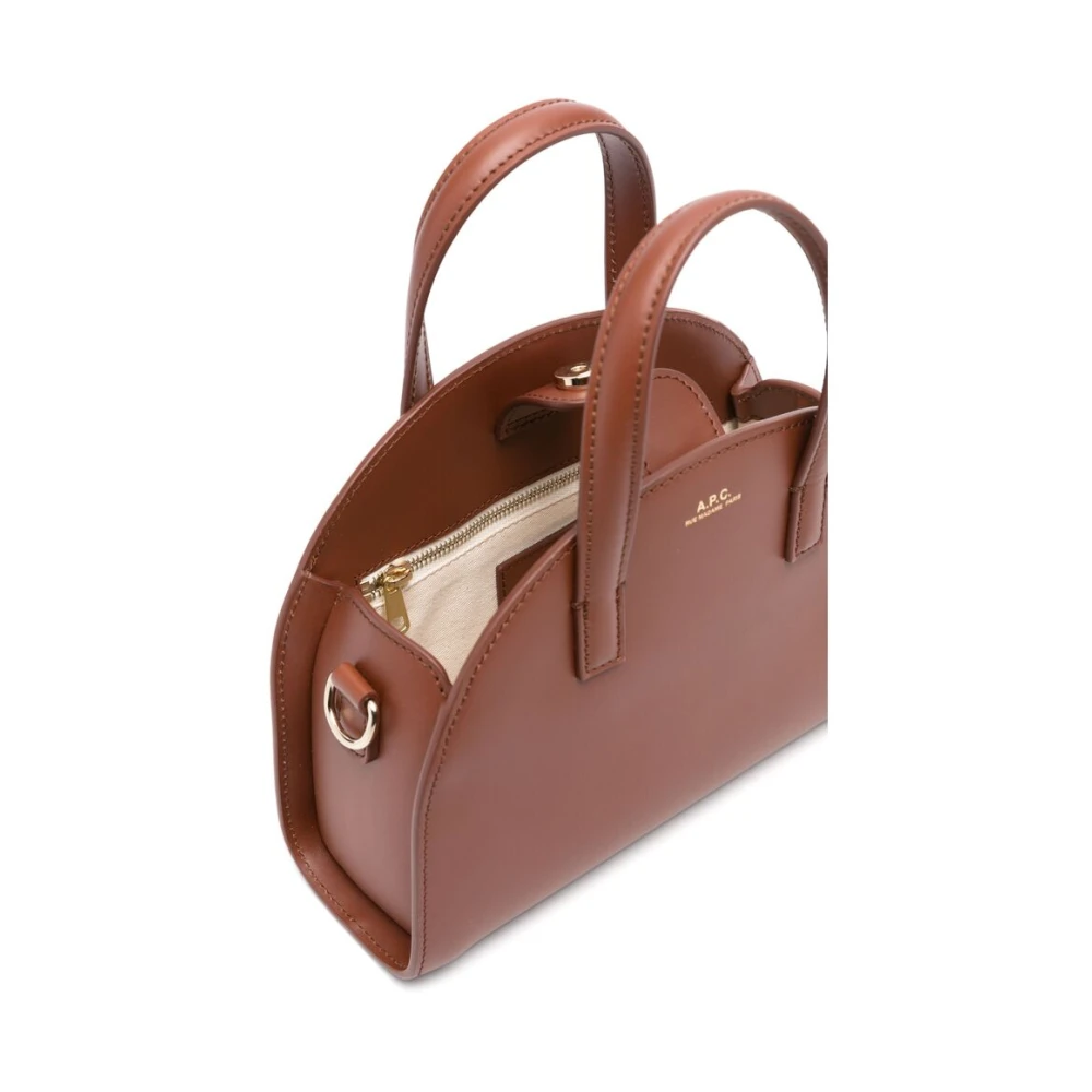 A.p.c. Stijlvolle Bruine Tas met Magnetische Sluiting Brown Dames
