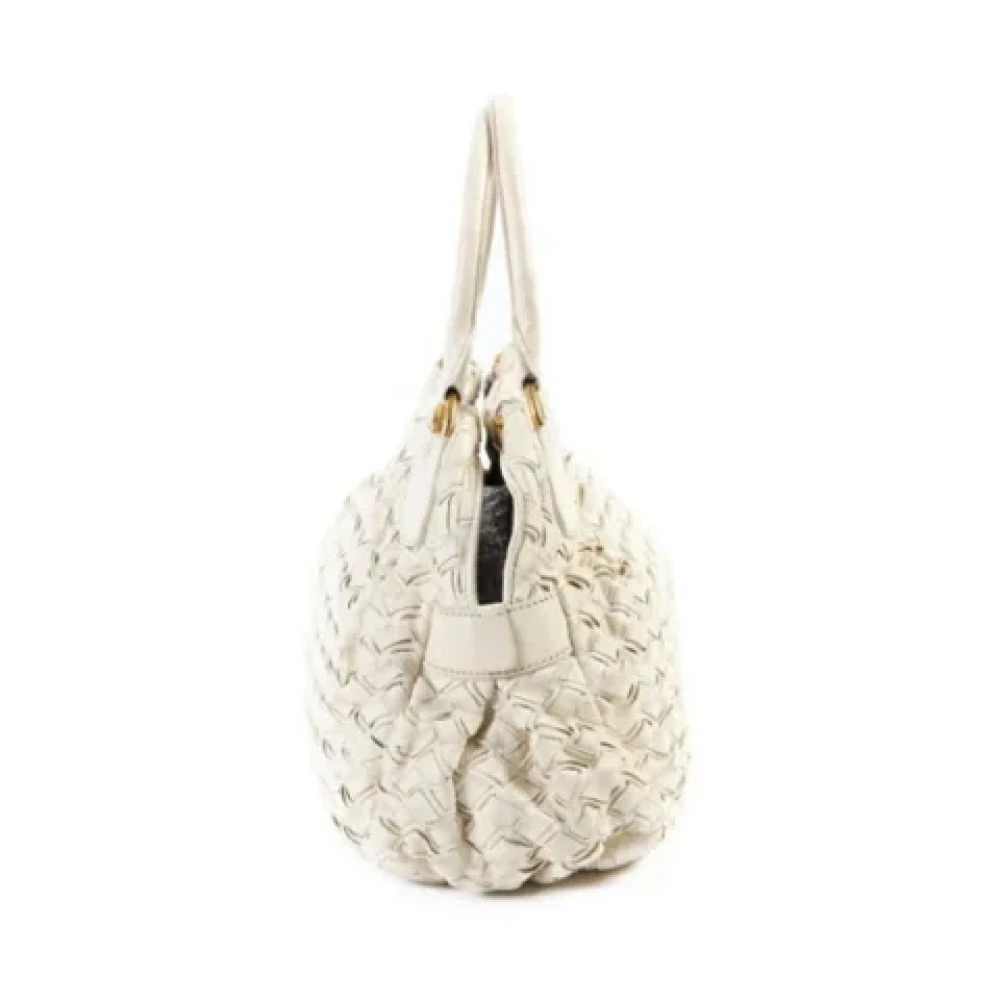 Miu Pre-owned Fabric handbags Beige Dames