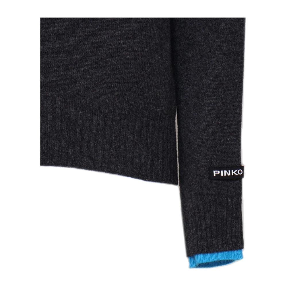 pinko Trui met tweekleurige manchetten Black Dames