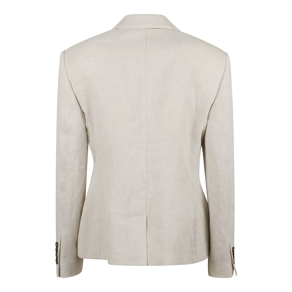 BRUNELLO CUCINELLI Beige Jas Giacca M L Beige Dames